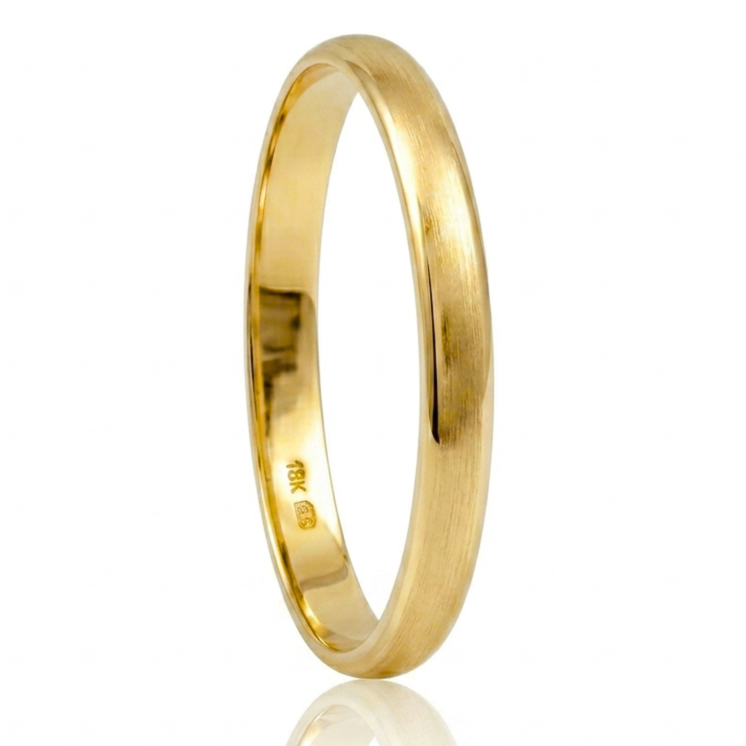 Anillo Ilusión Tradicional 2mm 1gr. Oro 18K