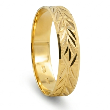 Anillo Compromiso Espiga 4mm 2gr. Oro 18K