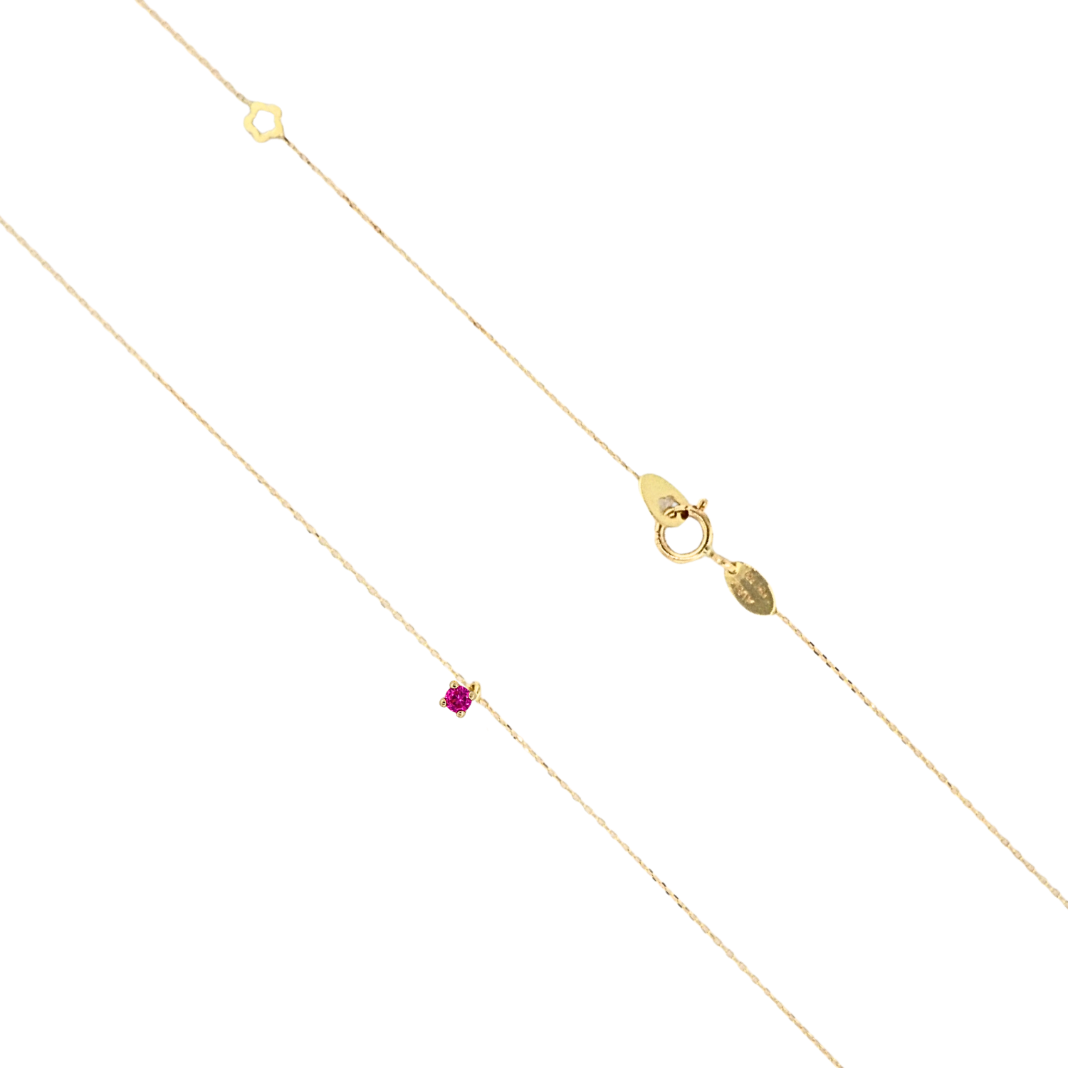 Collar Punto De Luz 18k - Imagen 2