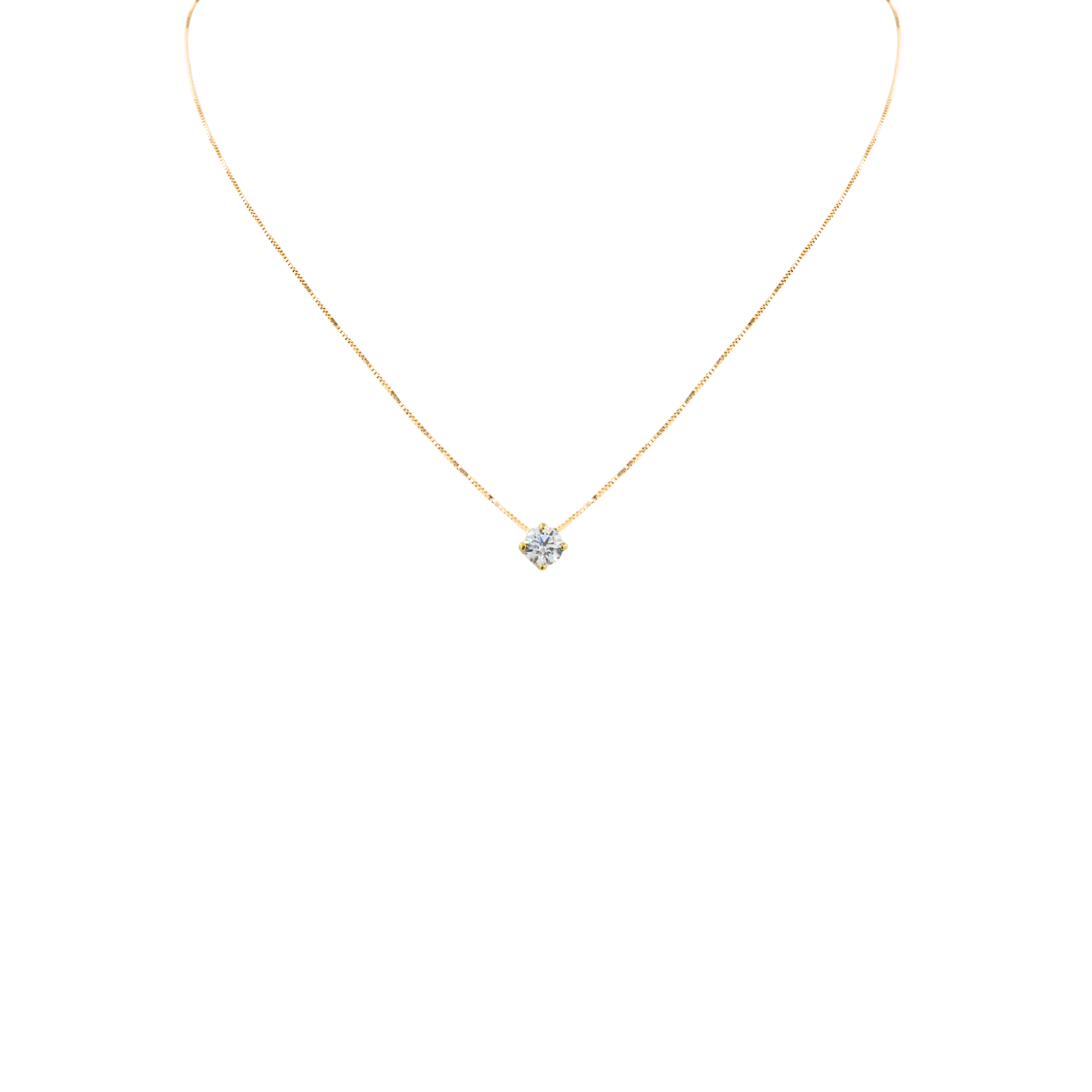 Collar Punto de Luz Oro 18K