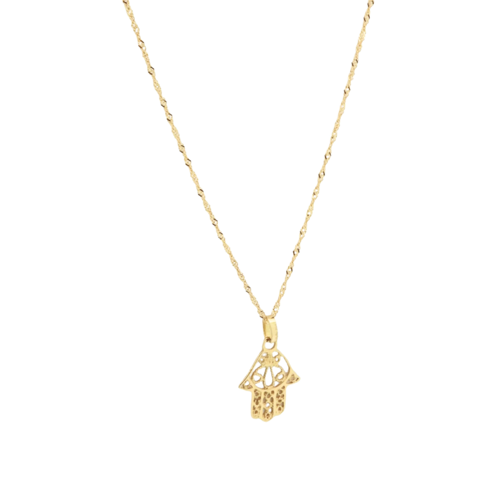 Colgante Mano de Fatima Oro18K - Imagen 3