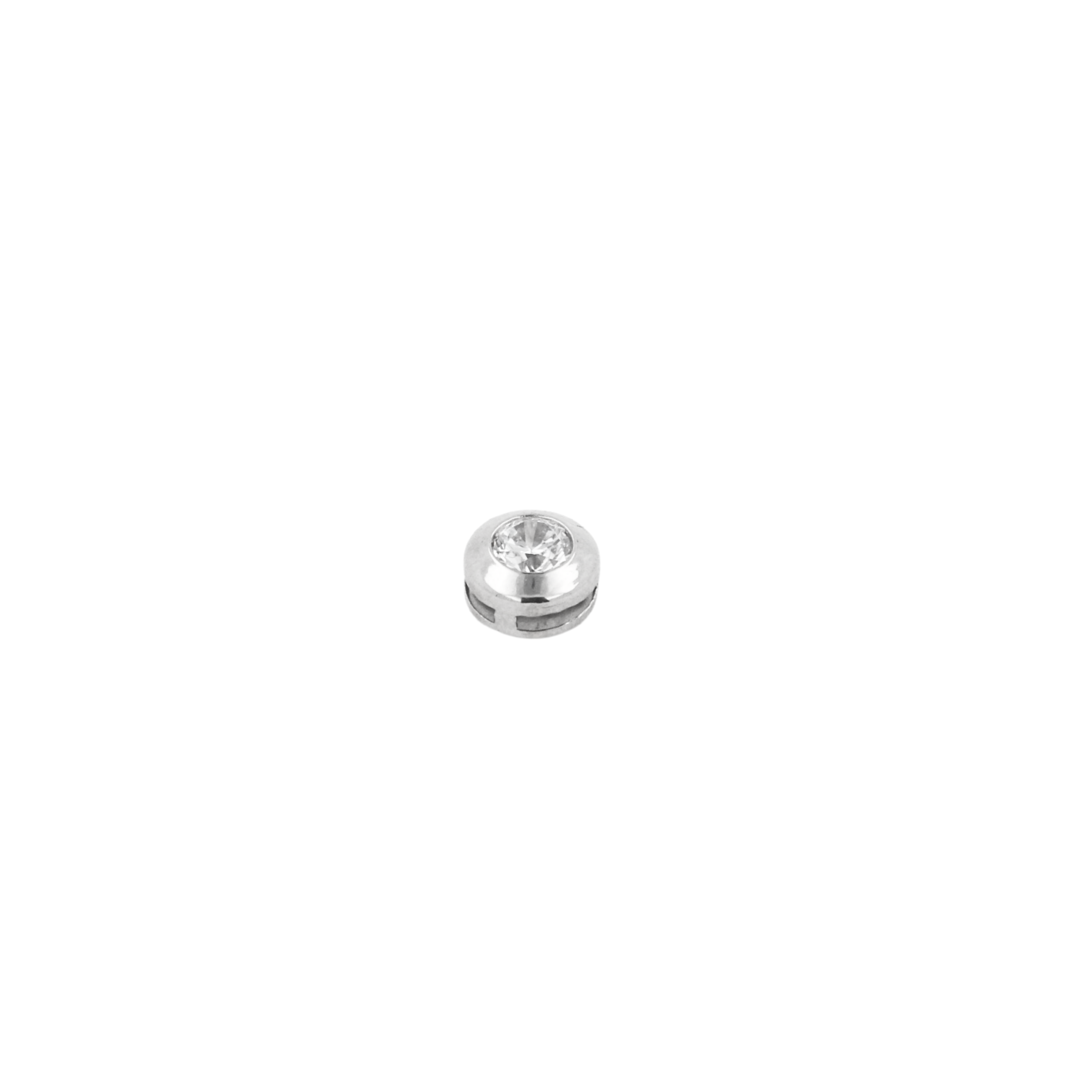 Colgante Punto de Luz 7mm S/Valier Oro Blanco - Imagen 3