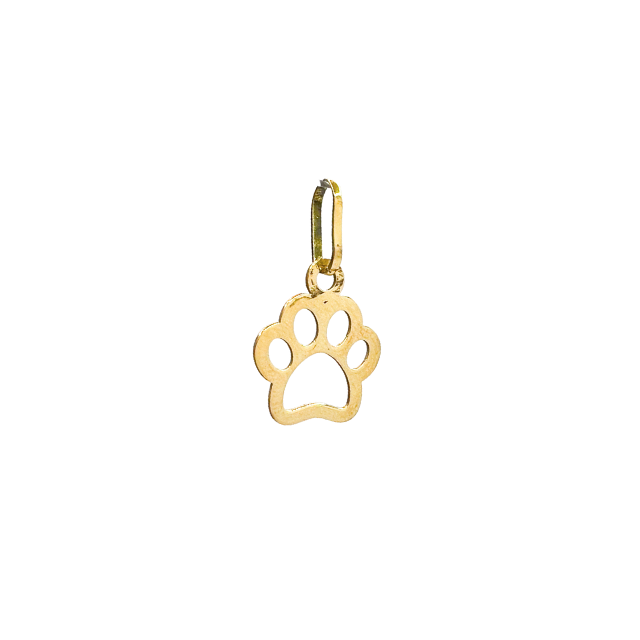 Colgante Huella Perro 18K