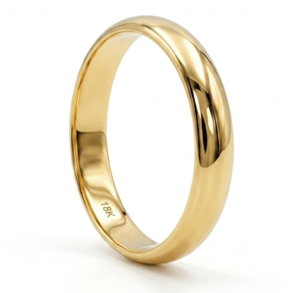 Anillo Compromiso Inglés 3.5mm 3gr. Oro 18K