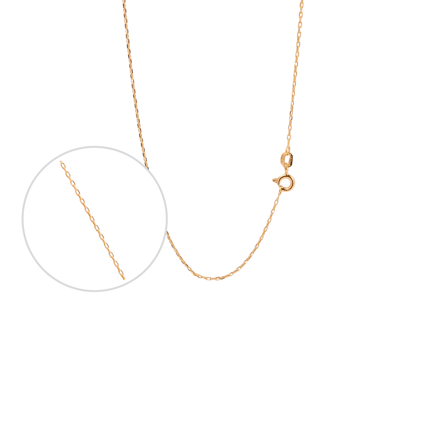 Cadena Limada Oro 18K 60cm