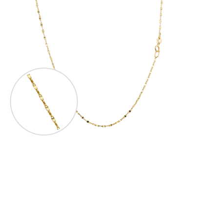 Cadena Espejo Oro 18K 40 Cm