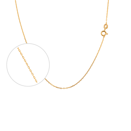Cadena Limada Oro 18k 50cm