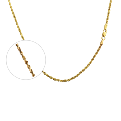 Cadena Turbillón Oro 18K 50 cm