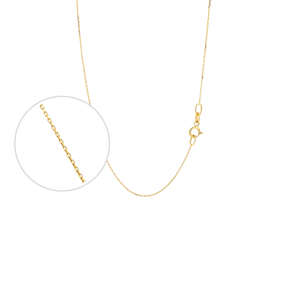 Cadena Limada Oro 18K 45cm