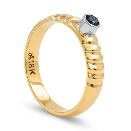 Anillo Solitario Oro 18K