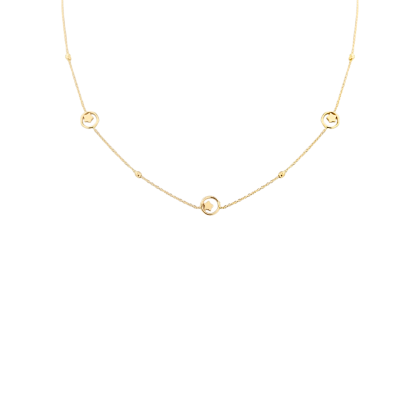 Collar Argolla Estrella Oro 18K