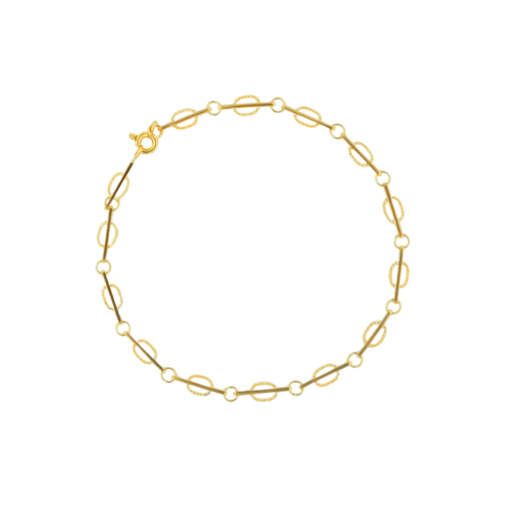 Pulsera Eslabón 19cm Oro 18k