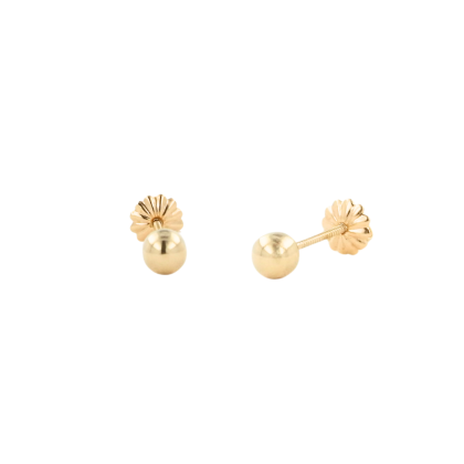 Aro Pelota N°3 Oro 18K 5mm