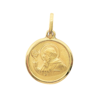 Colgante San Benito 18K