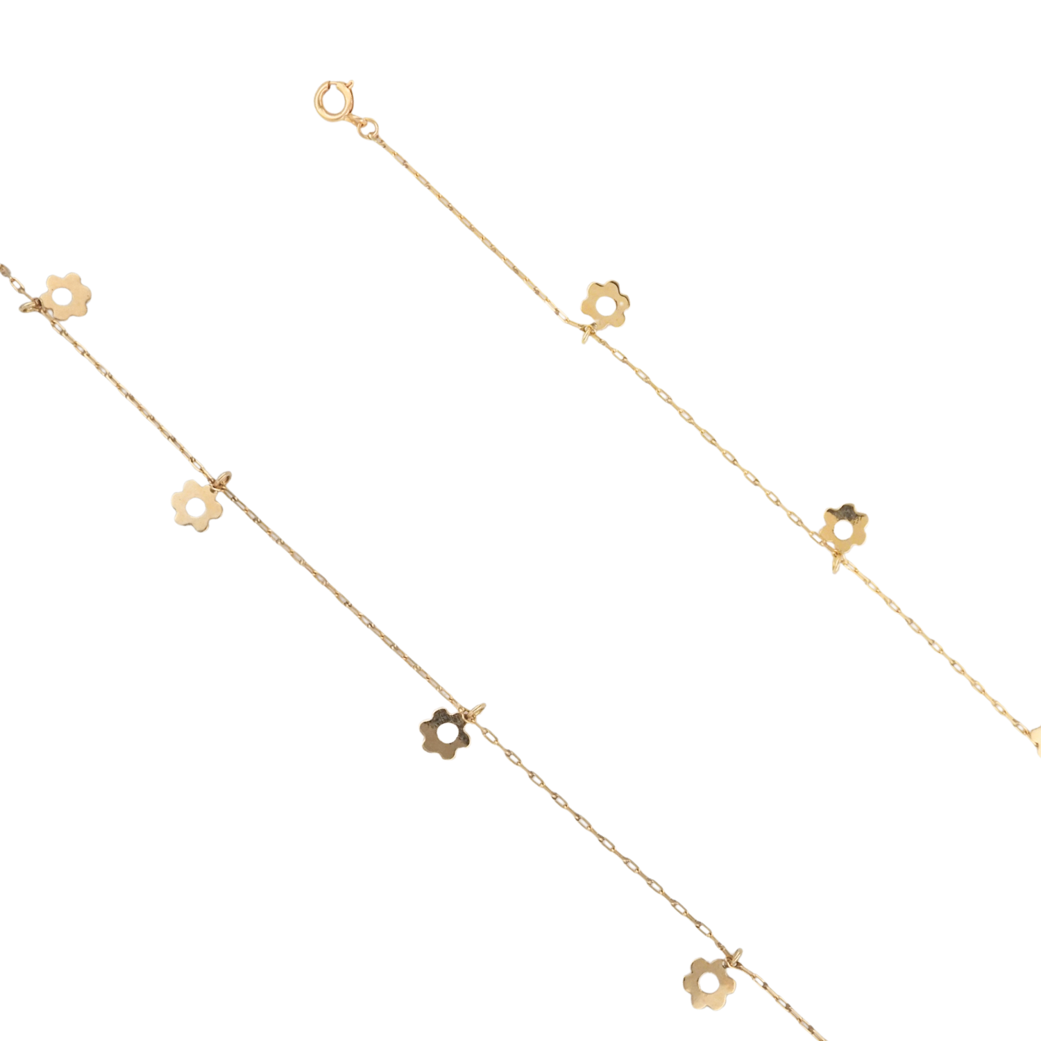 Pulsera Flores 19cm Oro 18K - Imagen 2