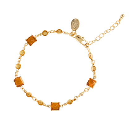 Pulsera Piedras Ámbar 17cm + alargue