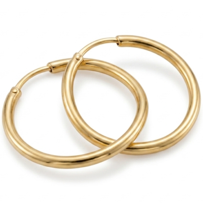 Argolla Ula Lisa 20mm Oro 18K
