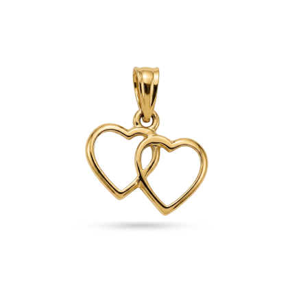 Colgante Corazón Doble Oro18K