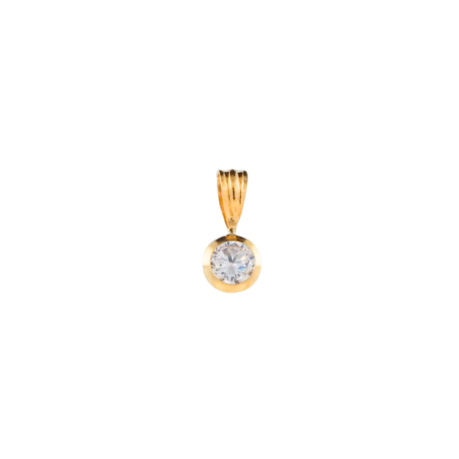 Colgante Punto de Luz 11mm c/valier Oro18K