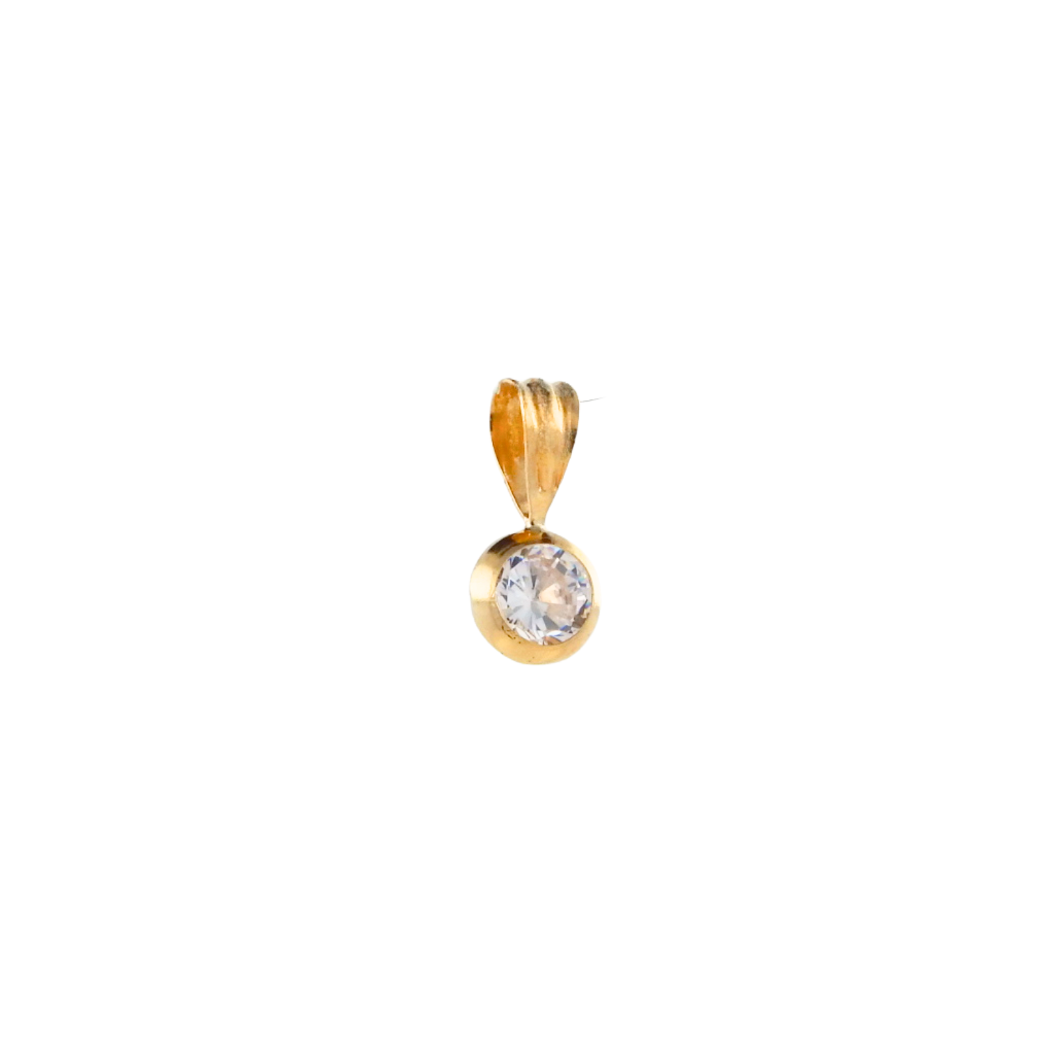 Colgante Punto de Luz 11mm c/valier Oro18K - Imagen 2