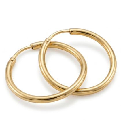Argolla Ula Lisa 15mm Oro 18K