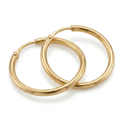 Argolla Ula Lisa 12mm Oro 18K