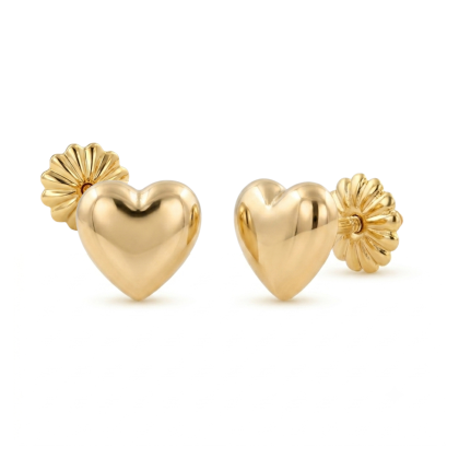 Aro Corazón N°4 8mm Oro 18K