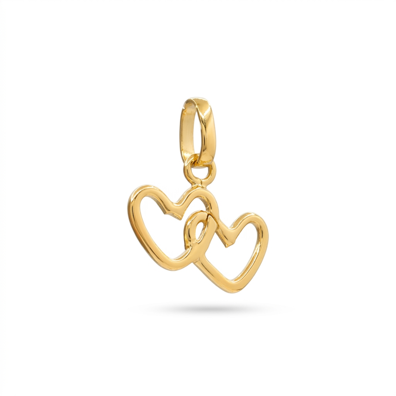 Colgante Corazón Doble Oro18K