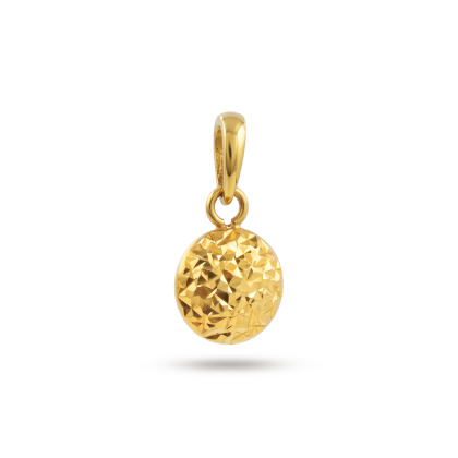 Colgante Redondo Facetado Oro18K