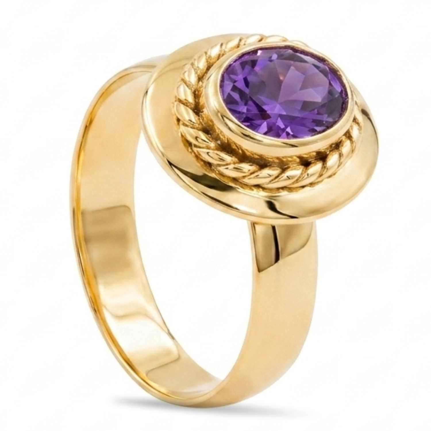 Anillo Amatista Oro 18K