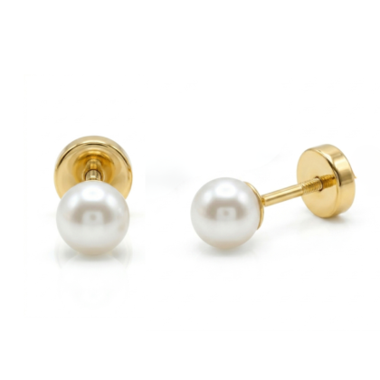Aro Abridor Tic Perla 4mm Oro 18K