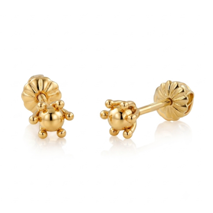 Aro Pistilo Nº1 Pelota 3.5mm Oro 18K