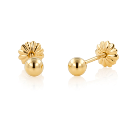 Aro Pelota N°1 Oro 18K  3mm