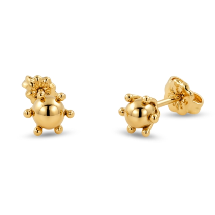 Aro Pistilo N°2 Pelota 4mm Oro 18K