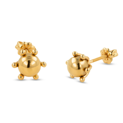 Aro Pistilo N°4 Pelota 6mm Oro 18K