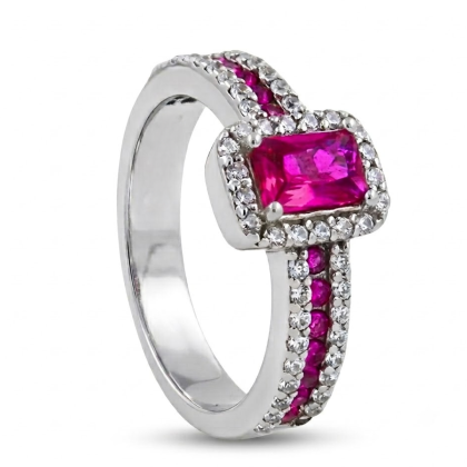 Anillo Solitario Rodinado