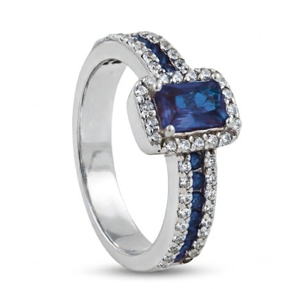 Anillo Solitario Rodinado