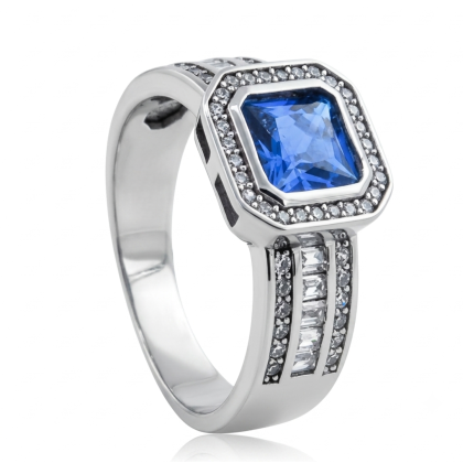 Anillo Solitario Rodinado