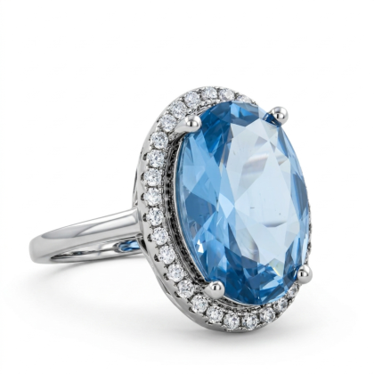 Anillo Solitario Rodinado