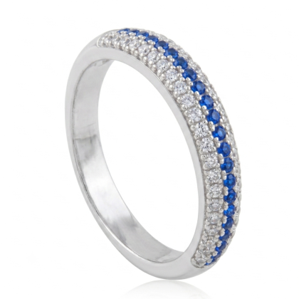 Anillo Cintillo Rodinado