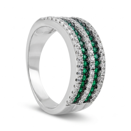 Anillo Cintillo Rodinado
