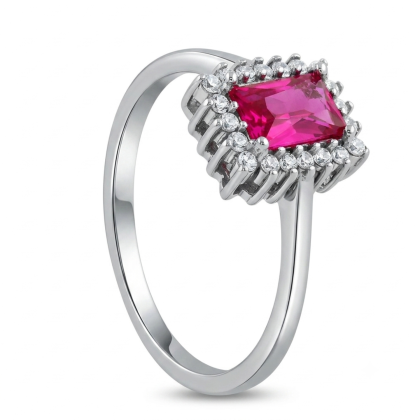 Anillo Solitario Rodinado