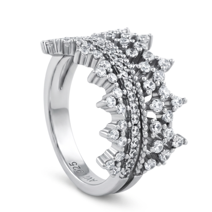 Anillo Cintillo Rodinado