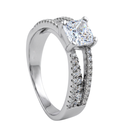 Anillo Solitario Rodinado