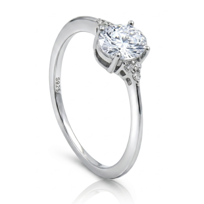 Anillo Solitario Rodinado
