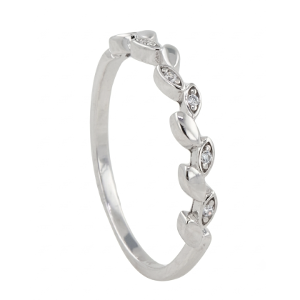 Anillo Hojitas Rodinado