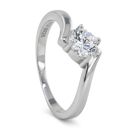 Anillo Solitario Rodinado