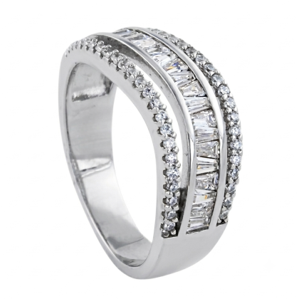 Anillo Cintillo Rodinado