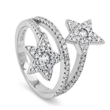 Anillo Estrellas Rodinado