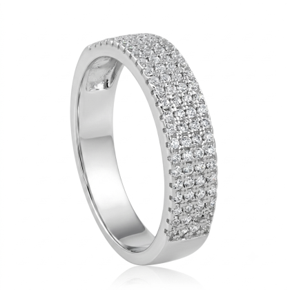 Anillo Cintillo Rodinado